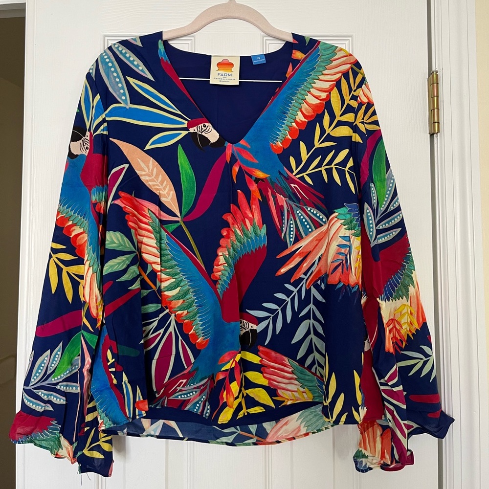Farm for Anthropologie Tropical Shirt